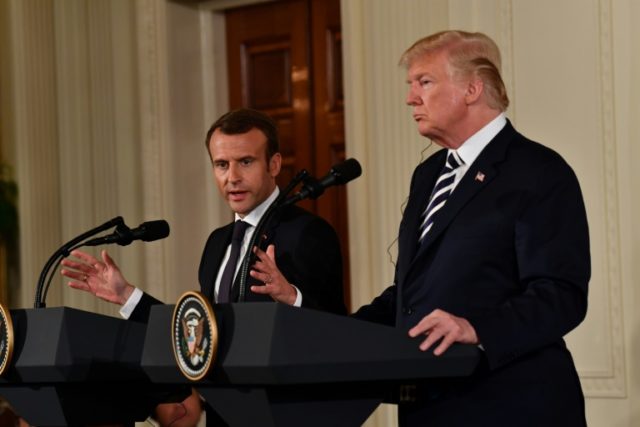 Trump, Macron call for new nuclear deal with Iran