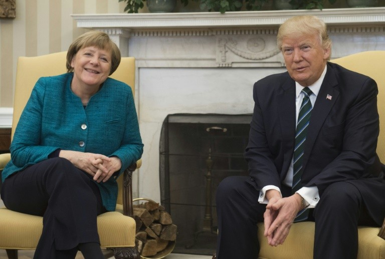 Merkel heads for tough Trump talks on trade, Iran nuclear ...