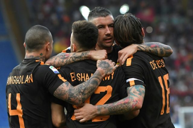 Ten-man Roma warm-up for Liverpool with 4-1 win over Chievo