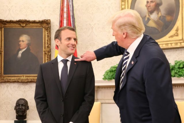 Trump, Macron 'bromance' draws late night laughs in US