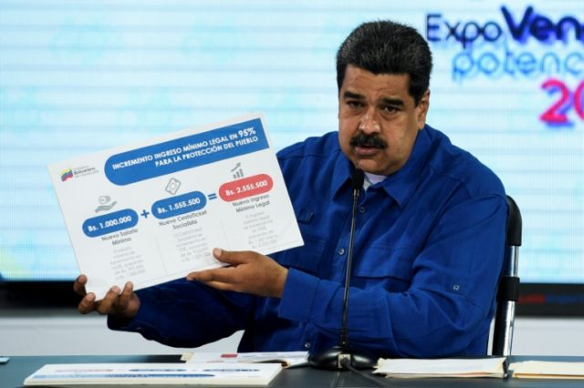 Maduro raises minimum wage again as Venezuela battles hyperinflation