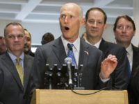 Senate Florida Governor Joe Negron, Rick Scott, Richard Corcoran In this March 11, 2018 file photo, Florida Gov. Rick Scott speaks after the end of the legislative session at the Florida State Capitol in Tallahassee, Fla. Scott appears ready to jump into Florida’s Senate race, setting up a high profile showdown against incumbent Democratic Sen. Bill Nelson. A top Scott aide, Jackie Schutz Zeckman, resigned as the governor’s chief of staff Sunday, March 25 and says Scott will make a “major announcement” on April 9. Flanking Scott is Speaker of the House Richard Corcoran, left, and Senate President Joe Negron. (AP Photo/Mark Wallheiser,File) Joe Negron, Rick Scott, Richard Corcoran