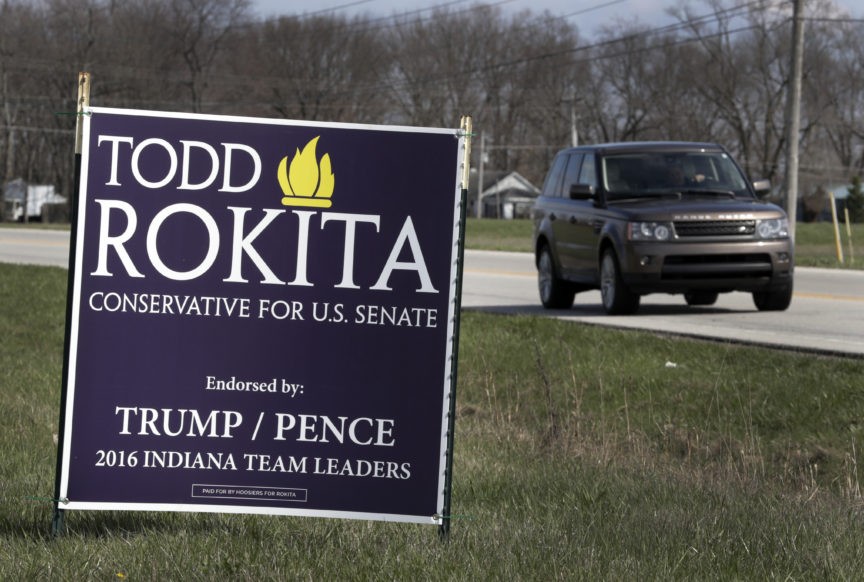APNewsBreak Trump campaign rebukes Indiana candidate signs Breitbart