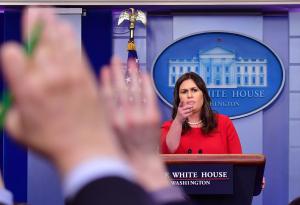 Watch live: Sarah Sanders gives press briefing