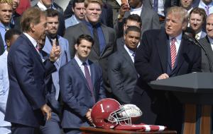 Alabama Crimson Tide football team visits White House