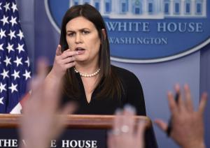Watch: Sarah Sanders holds White House news briefing