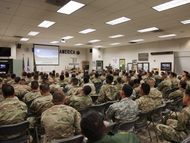 California National Guardsmen welcomed to San Diego Sector by Border Patrol officials. (Ph
