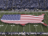 AP AJ Mast Flag on the field
