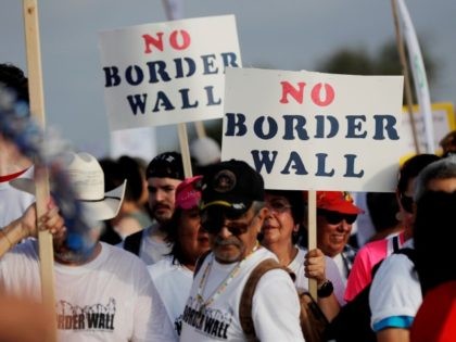 Border Wall protest in Rio Grande Valley Sector. (AP File Photo/Eric Gay)