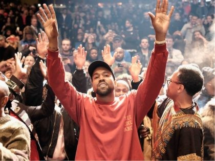 Kanye West performs during Kanye West Yeezy Season 3 on February 11, 2016 in New York City. (Photo by Dimitrios Kambouris/Getty Images for Yeezy Season 3)