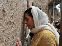 Chele Farley Chele Farley praying at the Western Wall yesterday Credit Courtesy