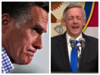 Collage-Romney-Pastor-Jeffress-getty-screenshot Collage of Mitt Romney profile and Pastor Robert Jeffress as he prays at the opening of the U.S. embassy in Jerusalem.