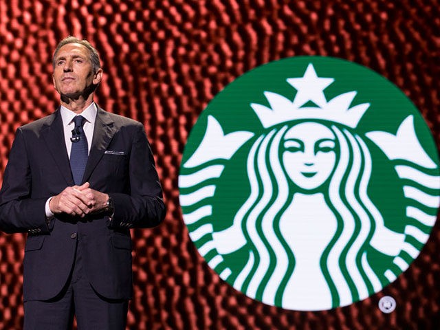 SEATTLE, WA - MARCH 22: CEO Howard Schultz pauses while speaking during the Starbucks annu