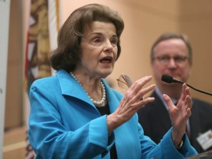 U.S. Sen. Dianne Feinstein (D-CA) speaks during a press conference at UCSF Benioff Children's Hospital San Francisco on July 7, 2017 in San Francisco, California. Sen. Feinstein toured UCSF Benioff Children's Hospital San Francisco.