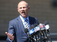 Lawyers For Stormy Daniels And Michael Cohen Appear In Los Angeles Court For Hearing LOS ANGELES, CA - APRIL 20: Michael Avenatti, attorney for Stephanie Clifford, also known as adult film actress Stormy Daniels, speaks to reporters after leaving the U.S. District Court for the Central District of California on April 20, 2018 in Los Angeles, California. Avenatti attended a hearing about Clifford's lawsuit …