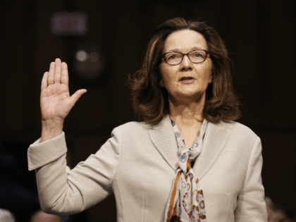CIA nominee Gina Haspel is sworn in during a confirmation hearing of the Senate Intelligence Committee on Capitol Hill, Wednesday, May 9, 2018 in Washington. (AP Photo/Alex Brandon)