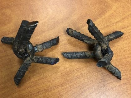 Caltrops used by alleged drug smugglers to attempt to deflate tires of Border Patrol vehicles. (Photo: U.S. Border Patrol)