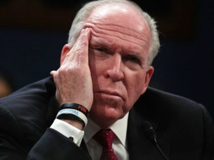 WASHINGTON, DC - MAY 23: Former Director of the U.S. Central Intelligence Agency (CIA) John Brennan testifies before the House Permanent Select Committee on Intelligence on Capitol Hill, May 23, 2017 in Washington, DC. Brennan is discussing the extent of Russia's meddling in the 2016 U.S. presidential election and possible …