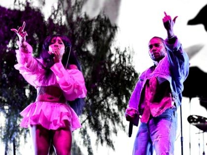 SZA and Kendrick Lamar perform onstage during the 2018 Coachella Valley Music And Arts Festival at the Empire Polo Field on April 13, 2018 in Indio, California. (Photo by Larry Busacca/Getty Images for Coachella)