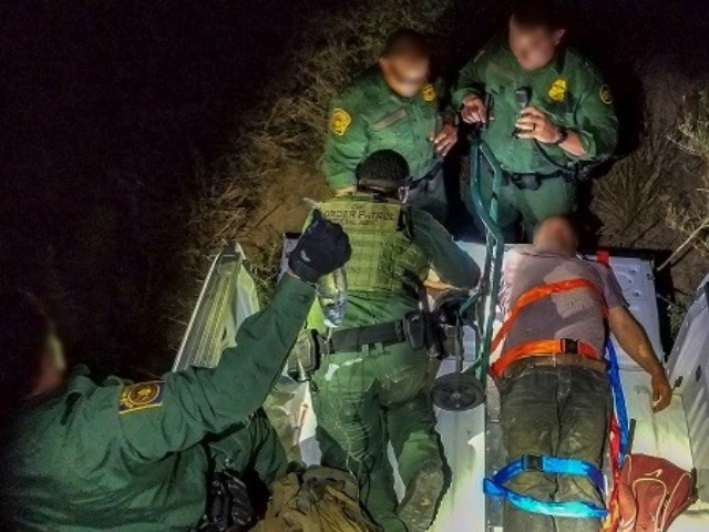 Laredo Sector Agents Rescue Distressed Migrant. (Photo: U.S. Border Patrol/Laredo Sector)