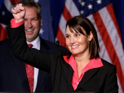 In this Nov. 3, 2010 file photo, then Ohio Republican Lt. Gov.-elect Mary Taylor celebrate
