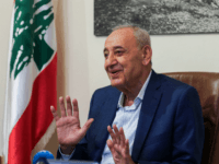 Nabih Berri Longtime Lebanese Parliament Speaker Nabih Berri gives an interview with AFP in his home on Msaileh, south of the southern port city of Sidon, on May 8, 2018. - Lebanon's powerful parliament speaker said in an interview on May 8 that the general election's results vindicated a formula in which …