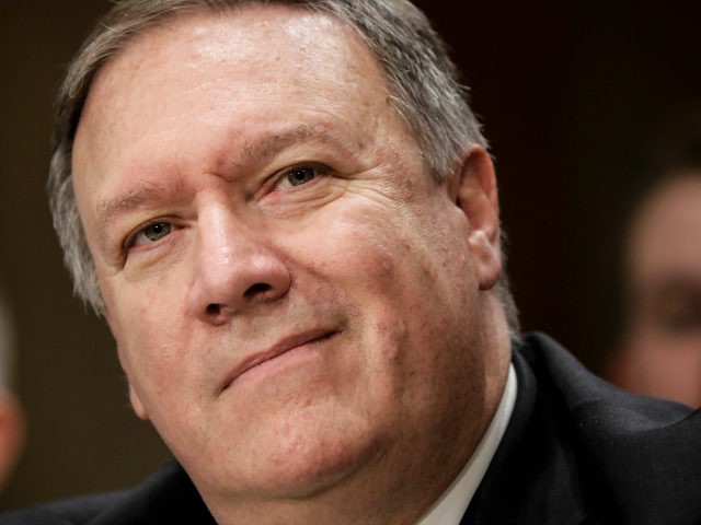 Secretary of State Mike Pompeo answers questions from the Senate Foreign Relations Committ