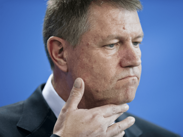 In this Thursday, Feb. 26, 2015 file picture Romanian President Klaus Iohannis attends a n