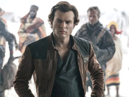 Alden Ehrenreich appears in a scene from "Solo: A Star Wars Story" (Disney, 2018).