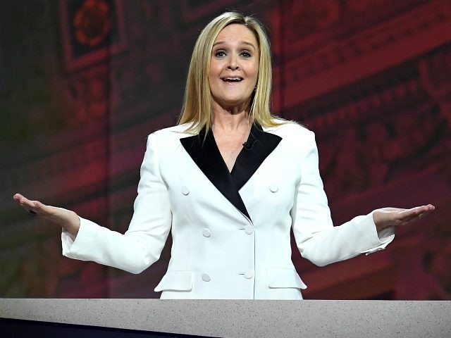 Host Samantha Bee speaks onstage during Full Frontal With Samantha Bee's Not The Whit