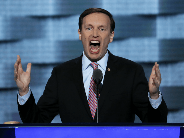 Sen. Chris Murphy, D-Conn., speaks during the third day of the Democratic National Convention in Philadelphia , Wednesday, July 27, 2016. (AP Photo/J. Scott Applewhite)