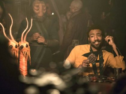 Donald Glover in "Solo: A Star Wars Story." (Disney, 2018)