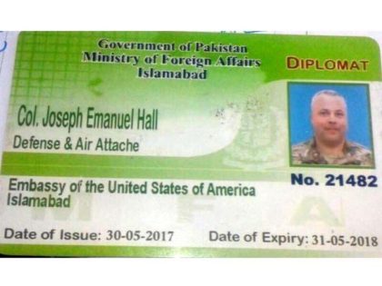 Pakistan has demanded that Col. Joseph Emanuel Hall’s diplomatic immunity be waived so t