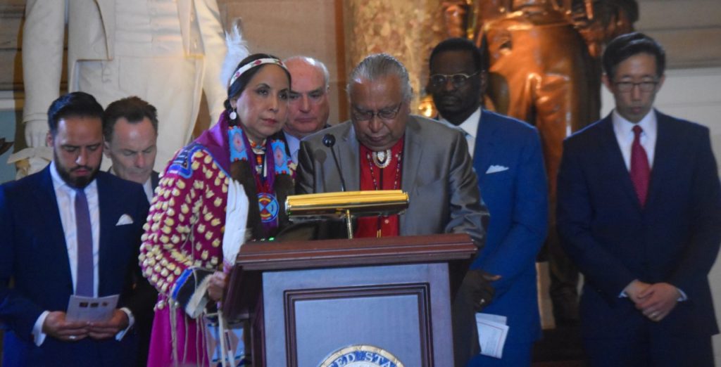 Unity was the theme of the National Day of Prayer on Thursday as representatives from ethnic groups from across the country prayed and worshipped together. (Penny Starr/Breitbart News)