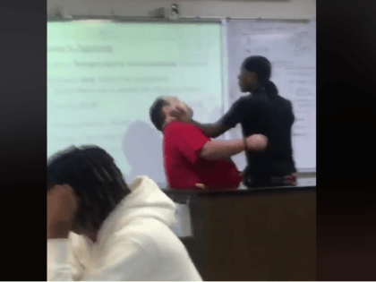 student hit teacher