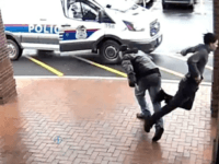 trip Watch: Man literally trips up armed suspect outside Ohio library