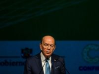 Secretary of Commerce Wilbur Ross, pictured on April 12, 2018, said since the US has a trade deficit with Europe, any retaliation would raise costs in the member nations US having 'fruitful discussions' with EU on steel: Ross