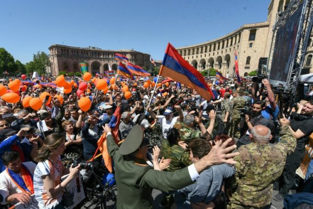 Armenia opposition leader secures support for PM bid after huge protests
