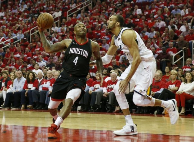 Jazz shock Rockets to level NBA playoff series