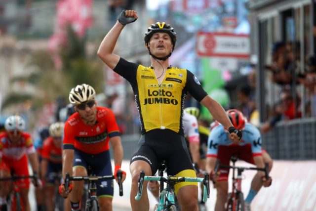 Italy's Battaglin wins Giro d'Italia fifth stage