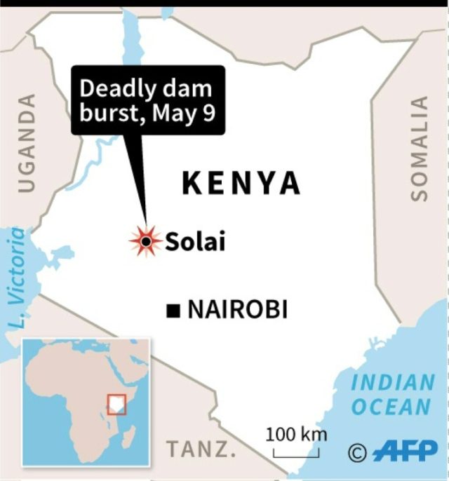 At least 27 dead after dam bursts in Kenya: police