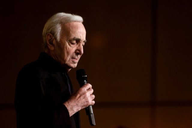 Singer Charles Aznavour fractures arm in fall