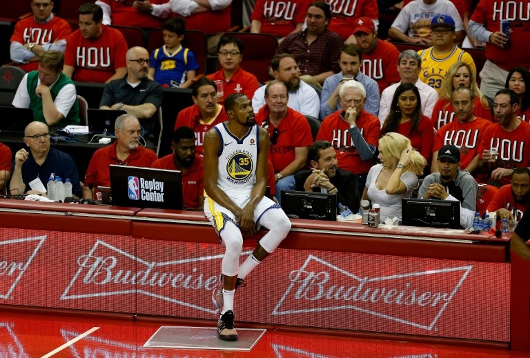 Warriors trounce Rockets in NBA playoff series opener ...