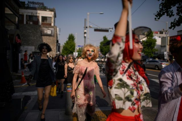 Rainbow flags and high heels: S. Korea holds debut drag parade