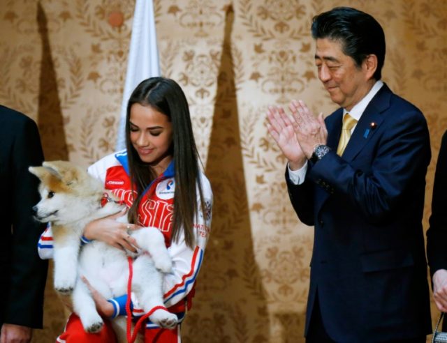 Japan keeps word, gifts Akita dog to Russian skater Zagitova