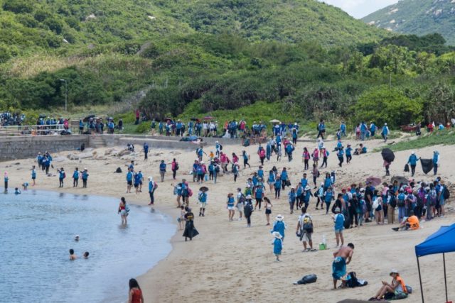 Massive beach clean-up for Hong Kong sea turtles