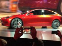 Tesla Consumer Reports FILE In this March 31, 2016, file photo, Tesla Motors unveils the new lower priced Model 3 sedan at the Tesla Motors design studio in Hawthorne, Calif. Long emergency stopping distances, difficult to use controls and a harsh ride stopped Tesla’s Model 3 electric car from getting a recommended buy rating from Consumer Reports. The Model 3 is Tesla’s first attempt to appeal to mass market buyers. The car that starts at $35,000 but can run as high as $78,000 has been plagued by production delays. (AP Photo/Justin Pritchard, File) Consumer Reports raises concerns over Tesla Model 3 braking