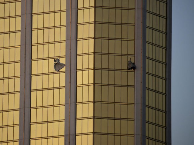Las Vegas Shooting In this Monday, Oct. 2, 2017 file photo, drapes billow out of broken windows at the Mandalay Bay resort and casino on the Las Vegas Strip, following a mass shooting at a music festival in Las Vegas. Police in Las Vegas plan to release witness statements and officer reports of the Oct. 1 gunfire that killed 58 people and injured hundreds in the deadliest mass shooting in modern U.S. history. The scheduled release of documents on Wednesday, May 16, 2018, comes more than seven months after the shooting on the Las Vegas Strip. (AP Photo/John Locher, File) The Associated Press