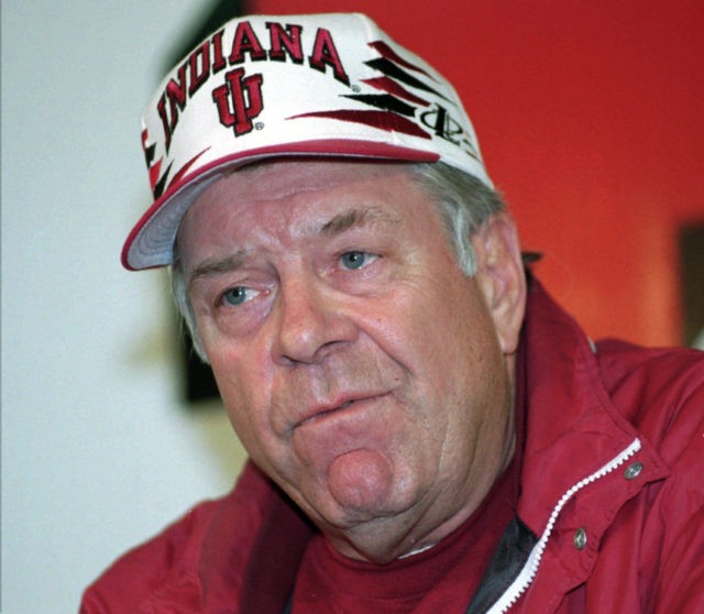 Obit Mallory Football MALLORY In this Oct. 31, 1996, file photo, Indiana University football coach Bill Mallory speaks at a news conference in Bloomington, Ind., after he was fired. Mallory, the winningest football coach in Indiana history who also led three other schools to bowl games, has died from a brain injury suffered in a recent fall. He was 83. (AP Photo/Chuck Robinson, File) The Associated Press