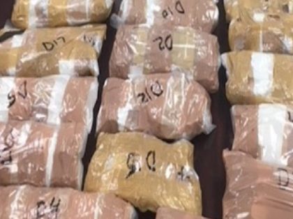 More than $1.4 million worth of methamphetamine seized by Laredo Sector Border Patrol agents. (Photo: U.S. Border Patrol/Laredo Sector)